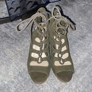 Woman’s heeled sandals